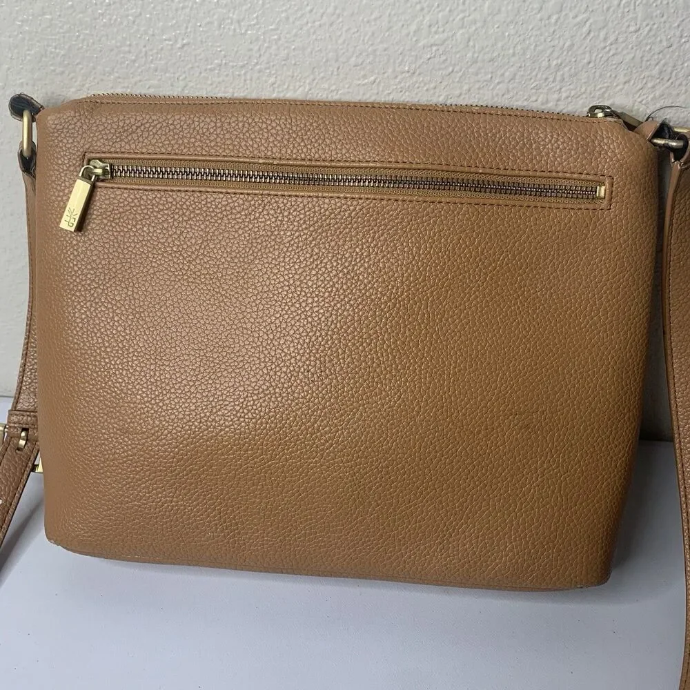 FRESHLY PICKED Women's Diaper Crossbody Shoulder Bag Tan Brown Vegan Leather